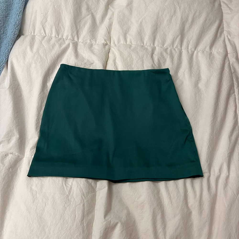 Aritzia / Sunday Best Elegant Green satin Women's Skirt